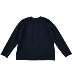 Sweater & Pullover*O46bpx Damen Strick-Pullover mit Rundhals-Ausschnitt Alltags-Pullover Sweater 957804 Schwarz