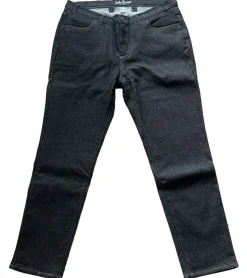 Hosen & Jeans*O46bpx Damen Thermo-Jeans aus Baumwolle Denim-Hose im 4-Pocket-Style Alltags-Jeans Baumwoll-Hose 967273 Schwarz