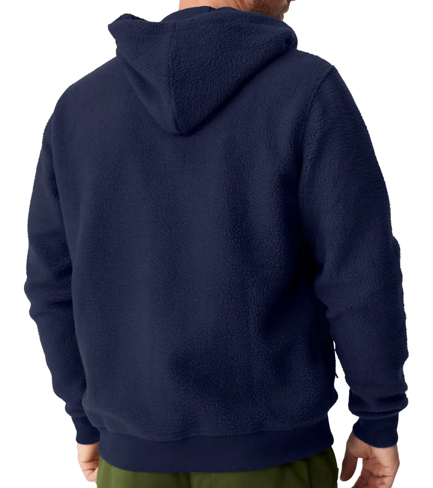 Sportoberbekleidung|Jacken & Mäntel*DANISH ENDURANCE Herren Übergangs-Jacke kuschelige Fleece-Jacke mit Kapuze nachhaltige Oeko-Tex zertifizierte Jacke 155000 Schwarz, , Grün Navy