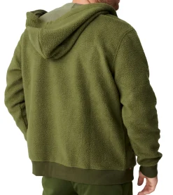 Sportoberbekleidung|Jacken & Mäntel*DANISH ENDURANCE Herren Übergangs-Jacke kuschelige Fleece-Jacke mit Kapuze nachhaltige Oeko-Tex zertifizierte Jacke 155000 Schwarz, , Grün Navy