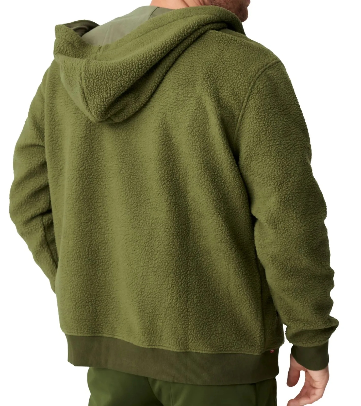 Sportoberbekleidung|Jacken & Mäntel*DANISH ENDURANCE Herren Übergangs-Jacke kuschelige Fleece-Jacke mit Kapuze nachhaltige Oeko-Tex zertifizierte Jacke 155000 Schwarz, , Grün Navy