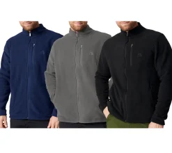 Sportoberbekleidung|Jacken & Mäntel*DANISH ENDURANCE nachhaltige Herren Fleece-Jacke Oeko-Tex zertifiziert 154000 Schwarz, Blau oder Grau Navy