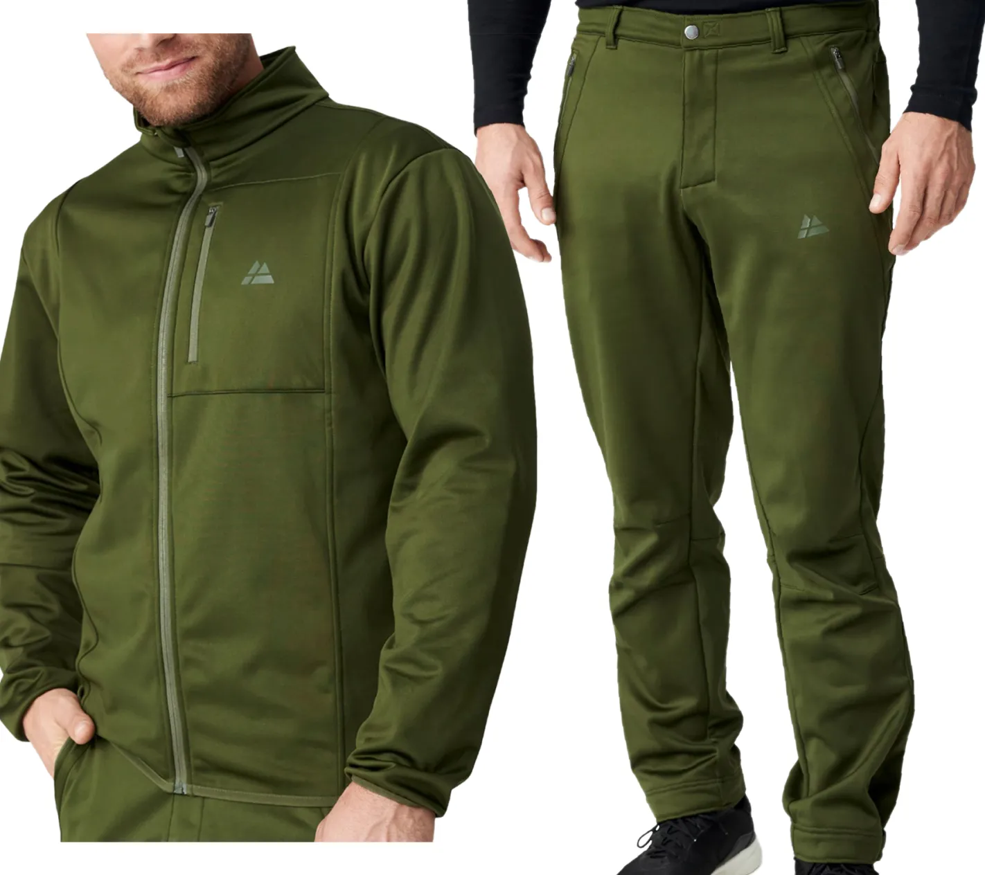 Sportunterbekleidung|Sportoberbekleidung*DANISH ENDURANCE nachhaltige Herren Softshell-Jacke ODER Softshell- mit Fleece Oeko-Tex zertifiziert Grün Hose