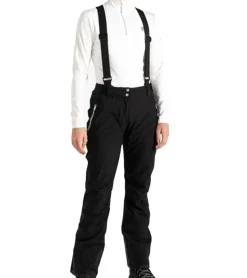 Sportunterbekleidung|Wintersport*DARE 2b Damen nachhaltige Ski-Hose mit ARED-20/30 Technologie Winter-Hose mit verstellbaren Hosenträgern Snowboard-Hose DWW509R 08L Schwarz