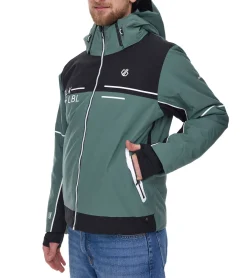 Wintersport|Jacken & Mäntel*DARE 2b SPEED OUT II Herren Snowboard-Jacke wasserdichte Ski-Jacke nachhaltige Wintersport-Jacke DMP520_P7T Schwarz/Grün