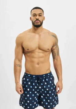 Nachtwäsche & Bademode*DEDICATED Badeshorts Dots Bademode Blau