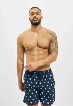 Nachtwäsche & Bademode*DEDICATED Badeshorts Dots Bademode Blau