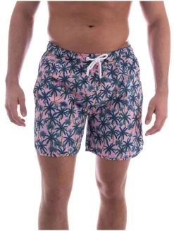 Nachtwäsche & Bademode*DEDICATED Badeshorts Beach Palms Pink