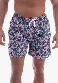 Nachtwäsche & Bademode*DEDICATED Badeshorts Beach Palms Pink