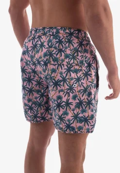 Nachtwäsche & Bademode*DEDICATED Badeshorts Beach Palms Pink