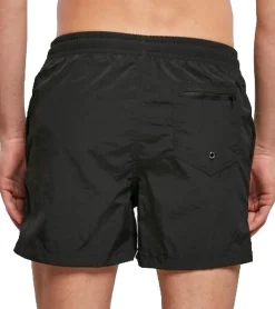 Nachtwäsche & Bademode*DEF MERCH Herren Bade-Shorts Sommer-Shorts mit Taschen und Innenslip Bademode BY050 Schwarz