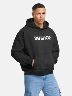 Pullover & Sweater*DEF MERCH Herren Hoodie Offizieller Merch Kapuzen-Pullover Frühlings-Hoodie Schwarz