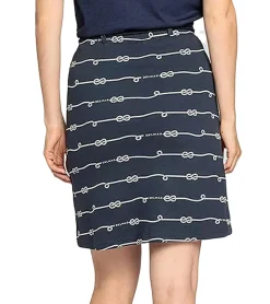 Röcke*DELMAO Damen Mini-Rock nachhaltiger Sommer-Rock aus reiner Baumwolle 60074927 Dunkelblau