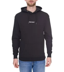 Pullover & Sweater*Denim Project Globe Drop Herren Kapuzen-Pullover Hoodie mit Kängurutasche Baumwoll-Pullover DP005 in oder Grau Schwarz