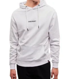 Pullover & Sweater*Denim Project Globe Drop Herren Kapuzen-Pullover Hoodie mit Kängurutasche Baumwoll-Pullover DP005 in oder Grau Schwarz