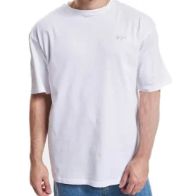 T-Shirts & Tank Tops*Denim Project Lobster Bar Herren Baumwoll-Shirt Rundhals-Shirt Kurzarm-Shirt DP-10023-103 130 Weiß