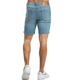 Shorts & Bermudas*Denim Project Sync Herren Jeans Baumwoll Bermuda-Shorts mit Destroyed-Effekt Sommer-Hose DP-Coll2-004 424 Hellblau