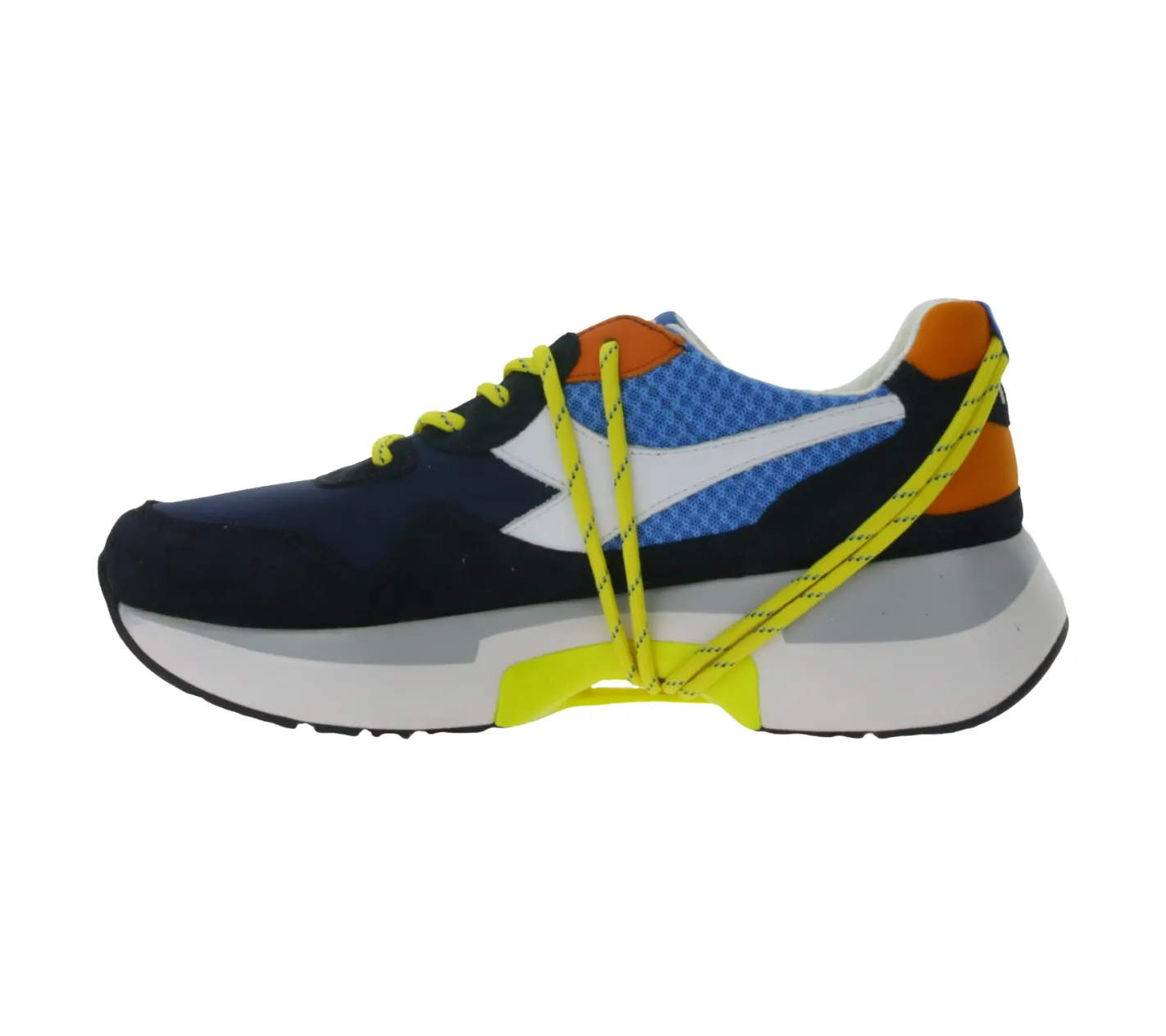 Sneaker & Turnschuhe*diadora N9000 Txs H Mesh Sneaker Made in Portugal mit Wildleder-Overlays 201.174817 01 65096 Blau/Weiß/Gelb