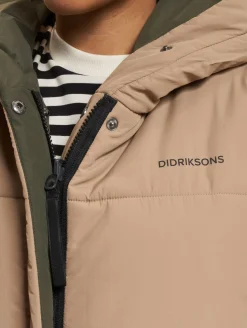 Mäntel & Jacken*DIDRIKSONS Anna Parka beige/dunkelgrün
