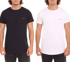 T-Shirts & Tank Tops*DJOGZ LOUNGEWEAR Herren Basic-Shirt Baumwoll-Shirt T-Shirt 2202501 Schwarz oder Weiß