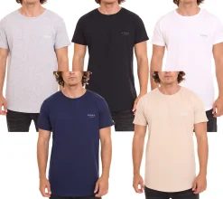 T-Shirts & Tank Tops*DJOGZ LOUNGEWEAR Herren Basic-Shirt Baumwoll-Shirt T-Shirt 2202501 Schwarz, , Beige, Blau oder Grau Weiß