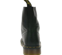 Boots & Stiefel*Dr. Martens 1460 Echtleder-Stiefel komfortable Schnür-Schuhe mit gelben Nähten 13512006 Schwarz