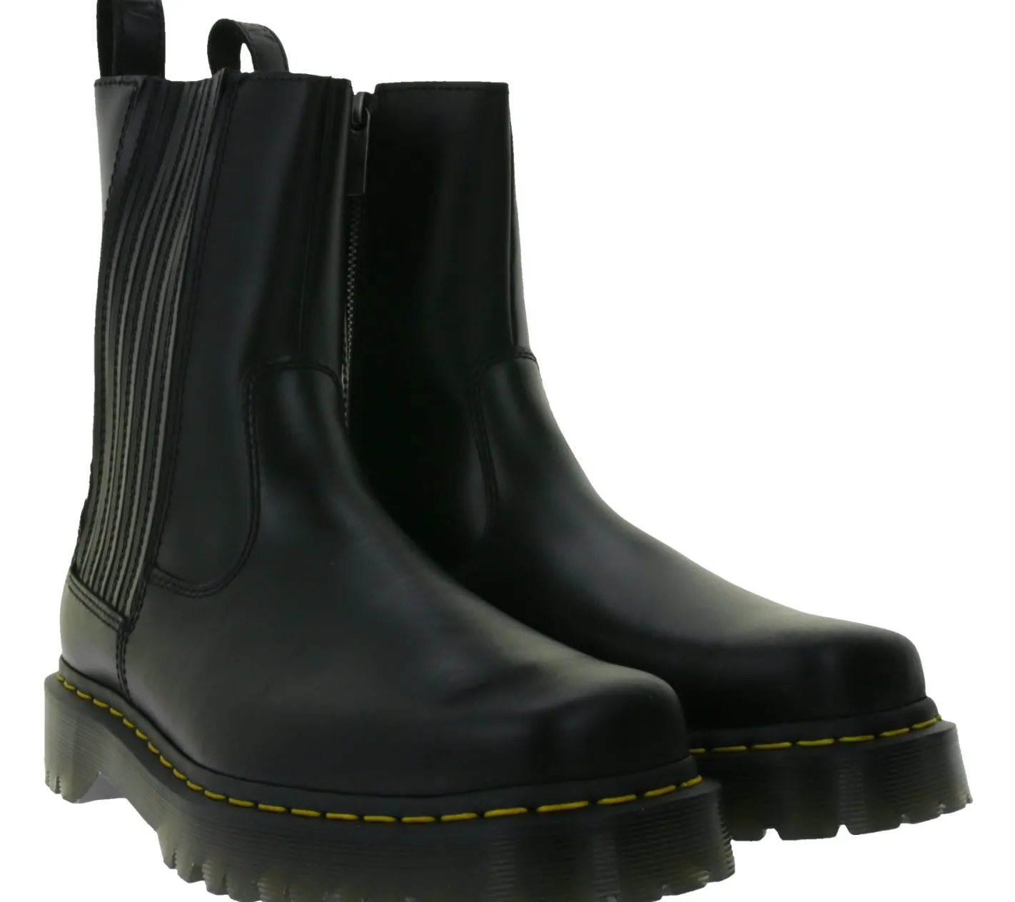 Boots & Stiefel*Dr. Martens Amaayah Lo Damen Echtleder-Schuhe Plateau-Boots mit Reißverschluss 31950001 Schwarz