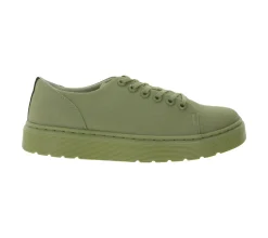 Sneaker & Turnschuhe*Dr. Martens Dante Low-Top Sneaker klassische Canvas-Schuhe mit geprägtem Rückenriemen 30821358 Khaki