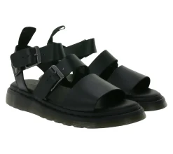 Zehentrenner & Sandalen*Dr. Martens Gryphon Brando Damen Sommer-Sandale Riemen-Sandalette mit AirWair 31533001 Schwarz