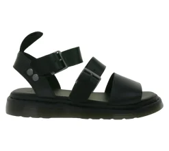 Zehentrenner & Sandalen*Dr. Martens Gryphon Brando Damen Sommer-Sandale Riemen-Sandalette mit AirWair 31533001 Schwarz
