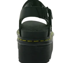 Zehentrenner & Sandalen*Dr. Martens Voss Quad Damen Plateau-Sandale alltagstaugliche Riemen-Sandalette 26725001 Schwarz