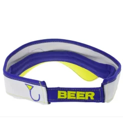 Caps & Mützen*Bio-Domes Headgear Drinking Team Unisex Visor-Cap stylische Baumwoll-Cap Party-Accessoire 7178BOY Weiß