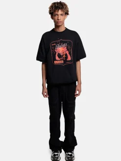 Tops & T-Shirts|T-Shirts & Tank Tops*DWD! Studioz DWD Studioz Unisex Ipanema Girl T-Shirt für Damen oder Herren Rundhals-Shirt mit großem Front-Print Schwarz