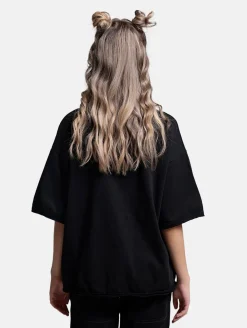 Tops & T-Shirts|T-Shirts & Tank Tops*DWD! Studioz DWD Studioz Unisex Ipanema Girl T-Shirt für Damen oder Herren Rundhals-Shirt mit großem Front-Print Schwarz