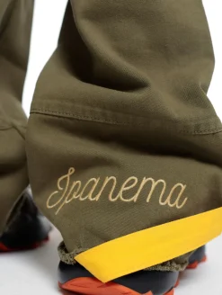 Hosen & Jeans|Jeans & Hosen*DWD! Studioz DWD Studioz Unisex Ipanema Loose Fit Jeans-Hose für Damen oder Herren Denim-Hose Oliv-Grün