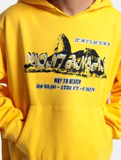 Sweater & Pullover|Pullover & Sweater*DWD! Studioz DWD Studioz Unisex Sugar Loaf Kapuzen-Pullover für Damen oder Herren Oversize-Hoodie Gelb