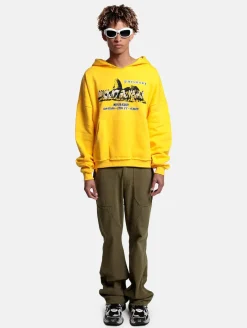 Sweater & Pullover|Pullover & Sweater*DWD! Studioz DWD Studioz Unisex Sugar Loaf Kapuzen-Pullover für Damen oder Herren Oversize-Hoodie Gelb