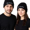 Caps & Mützen*BioworldMerch Eagles of Death Metal Unisex Beanie Baumwoll-Mütze im klassischen Schnitt Schwarz/Weiß