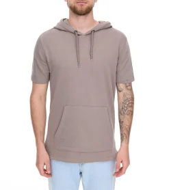 T-Shirts & Tank Tops|Pullover & Sweater*EIGHT2NINE Herren Kapuzen-Pullover kurzärmliger Baumwoll-Hoodie T-Shirt Hoody Sommer-Hoody H10014L22462AEN Hellgrau, Khaki, Braun oder Beige