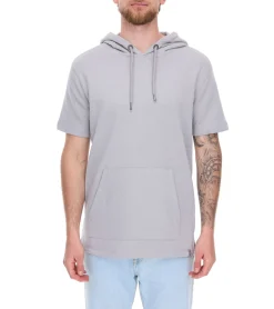 T-Shirts & Tank Tops|Pullover & Sweater*EIGHT2NINE Herren Kapuzen-Pullover kurzärmliger Baumwoll-Hoodie T-Shirt Hoody Sommer-Hoody H10014L22462AEN 23200 Hellgrau