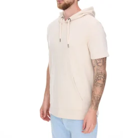 T-Shirts & Tank Tops|Pullover & Sweater*EIGHT2NINE Herren Kapuzen-Pullover kurzärmliger Baumwoll-Hoodie T-Shirt Hoody Sommer-Hoody H10014L22462AEN 20200 Beige