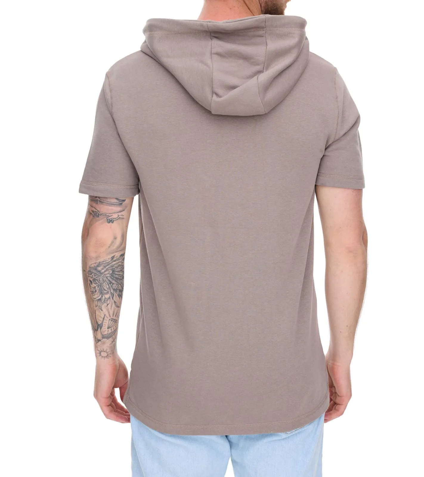 T-Shirts & Tank Tops|Pullover & Sweater*EIGHT2NINE Herren Kapuzen-Pullover kurzärmliger Baumwoll-Hoodie T-Shirt Hoody Sommer-Hoody H10014L22462AEN 21300 Hellbraun