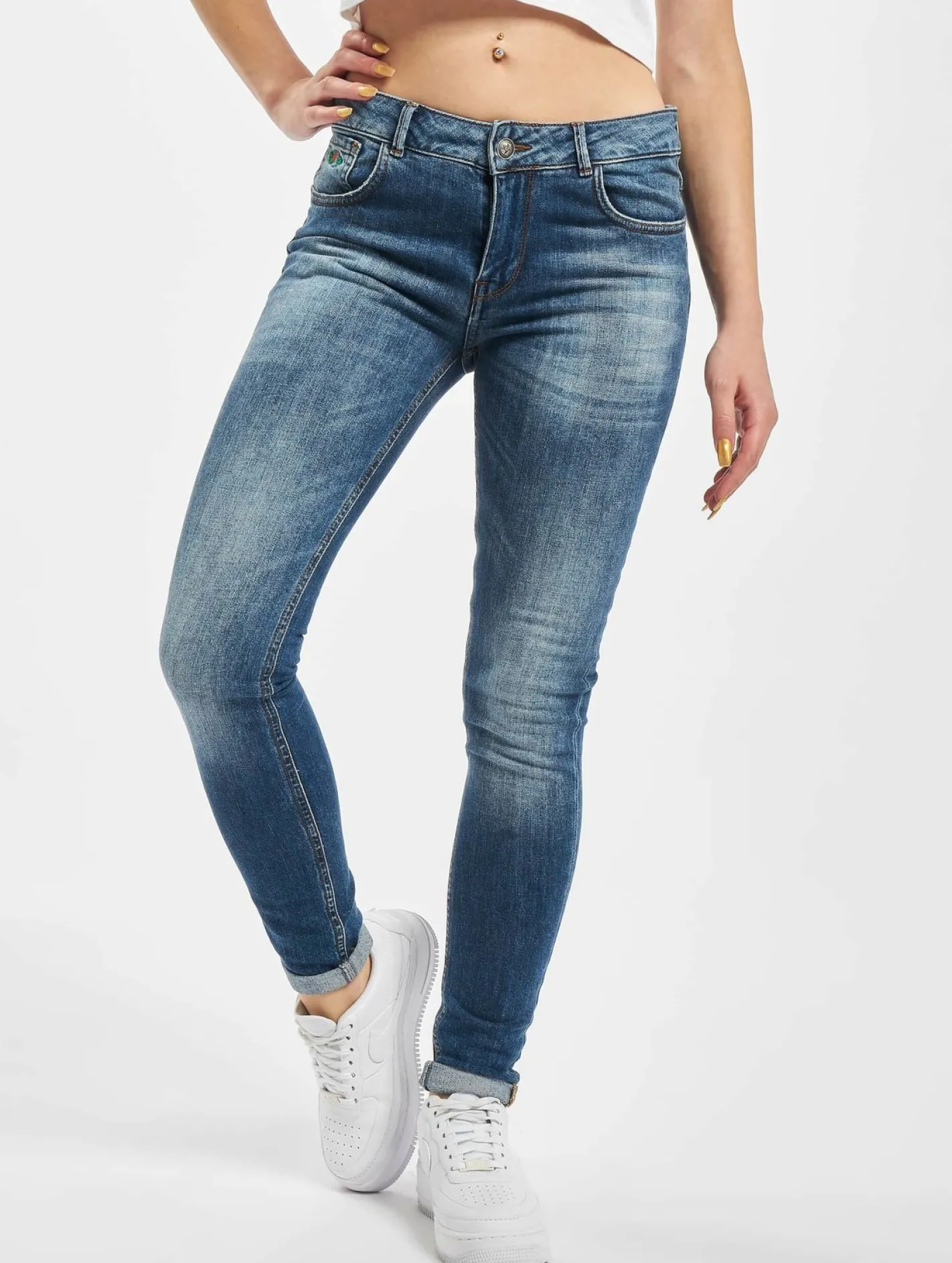 Hosen & Jeans*El Charro Tijuna 04 Slim Fit Jeans blau