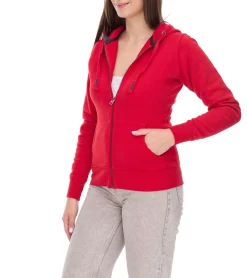 Mäntel & Jacken|Sweater & Pullover*Elevate Arora Damen Sweat-Jacke mit Kapuze 300 g/m2 schlichte Baumwoll-Jacke Pullover Blau, Rot oder Dunkelblau