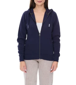 Mäntel & Jacken|Sweater & Pullover*Elevate Arora Damen Sweat-Jacke mit Kapuze 300 g/m2 schlichte Baumwoll-Jacke Pullover Blau, Rot oder Dunkelblau