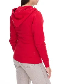 Mäntel & Jacken|Sweater & Pullover*Elevate Arora Damen Sweat-Jacke mit Kapuze 300 g/m2 schlichte Baumwoll-Jacke Pullover 3821225 Rot