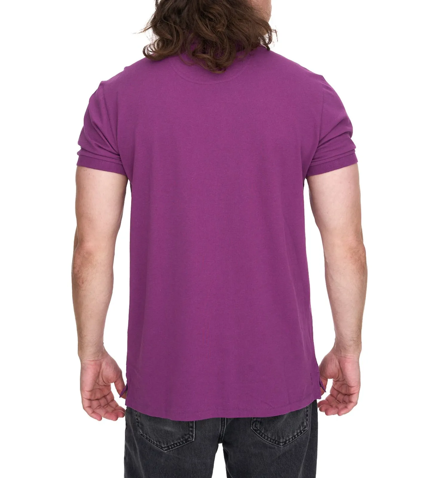 Hemden & Poloshirts*Elevate Calgary Herren Polo-Shirt Baumwolle Polo-Hemd Pique-Strick 200 g/m² 3808038 Lila