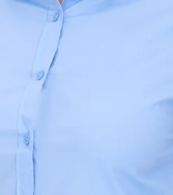 Poloshirts & Blusen*Elevate Hamell Langarm-Hemd schlichtes Damen Blusen-Hemd Popelin Bluse Hellblau, Schwarz oder Weiß