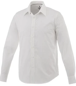 Hemden & Poloshirts*Elevate Hamell Langarm-Hemd schlichtes Herren Business-Hemd Popelin 118 g/m2 3816801 Weiß