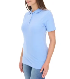 Poloshirts & Blusen*Elevate Helios Damen Polo-Shirt Baumwolle Polo-Hemd Pique-Strick 180 g/m² 3810740 Hellblau